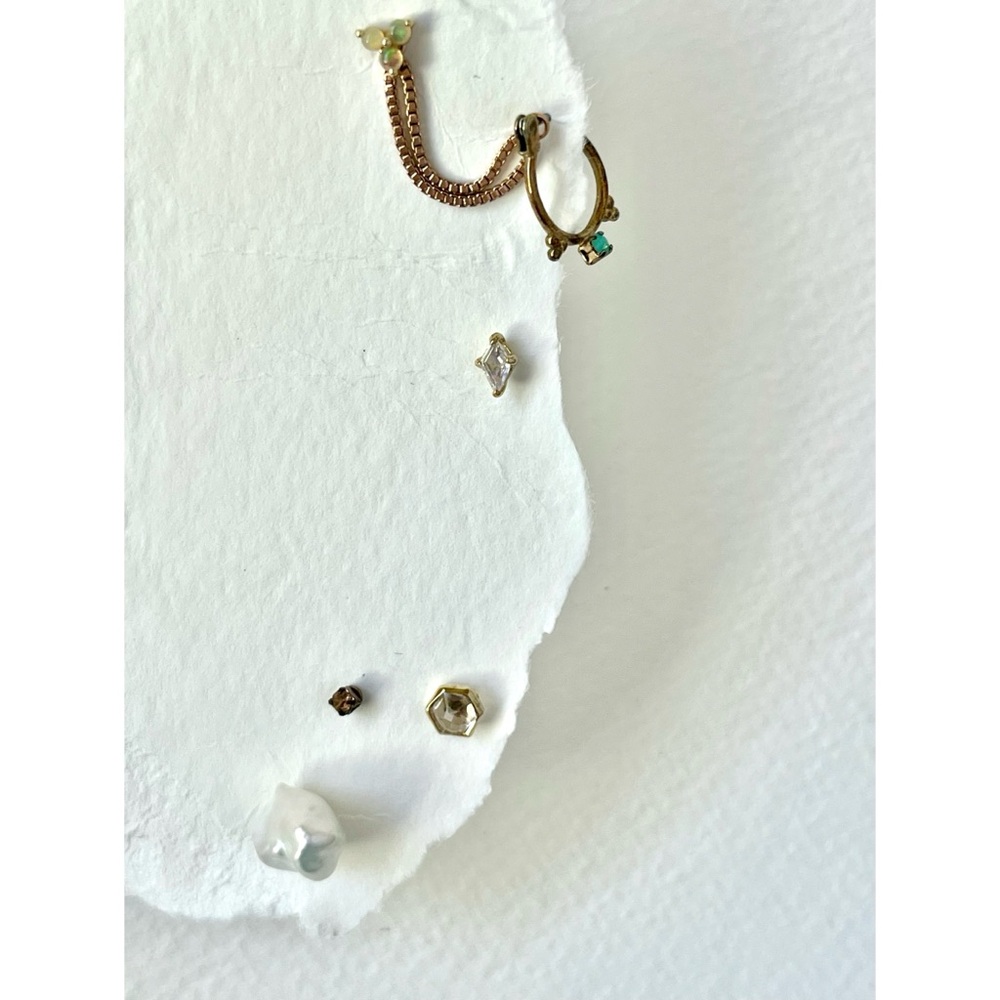 Ethiopian Opal and Rainbow Moonstone Earring Set